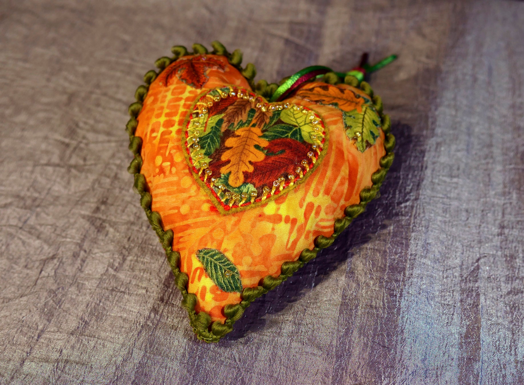 Cœur Brodé Décoration Ameublement Clé d'armoire Meuble Saint Valentin