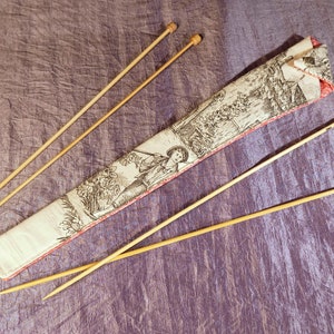 Mors dag-present, sticknålsetui, förvaring, sticktillbehör, broderi, lätt toile de Jouy, presentidé för kvinnor, jul.