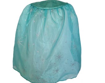 Mantello da principessa blu scintillante