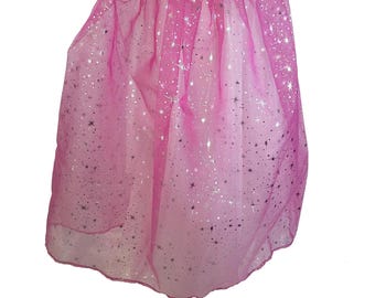 Mantello da principessa stellata rosa shocking