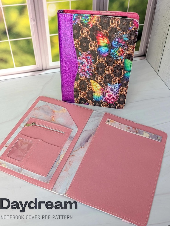 Daydream Composition Notebook Cover Sewing Pattern, DiyLegal Pad Holder, Easy Journal Cover Pattern, Handmade Gift Idea PDF, Sewing tutorial