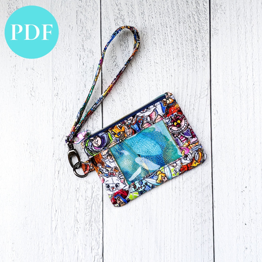 Maalee ID wristlet, driver license holder, pdf sewing pattern, ID wristlet, zipper pouch, sewing pattern, keychain wristlet, badge holder