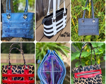 Amara Handbag, Pdf Sewing Pattern, Diy Handbag, Weaving Designs