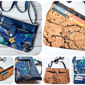 Neeyah Peek Out Crossbody pattern, zipper wallet, PDF sewing pattern, handbag tutorial, diy purse, handmade bag pattern, sewing tutorial,SVG image 8