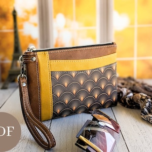 Patrón de bolso de mano Jackie, patrón de costura en PDF, tutorial de bolso, bolso de mano hecho a mano, patrón de bolso hecho a mano, tutorial de costura, archivos SVG, ranuras para tarjetas de crédito