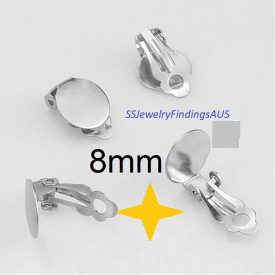 Bulk 10pcs 5pair DIY Screw Back Earring Clip With Loop 17x14mmm