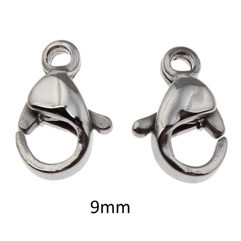 10 Pieces Stainless Steel Lobster Clasp 9mm Hypoallergenic Etsy Australia