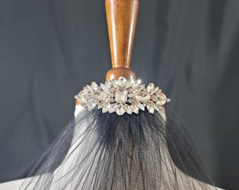 72 In/medium Volume One Tier Cascade Satin Cord Veil |RTS - Etsy display picture 2