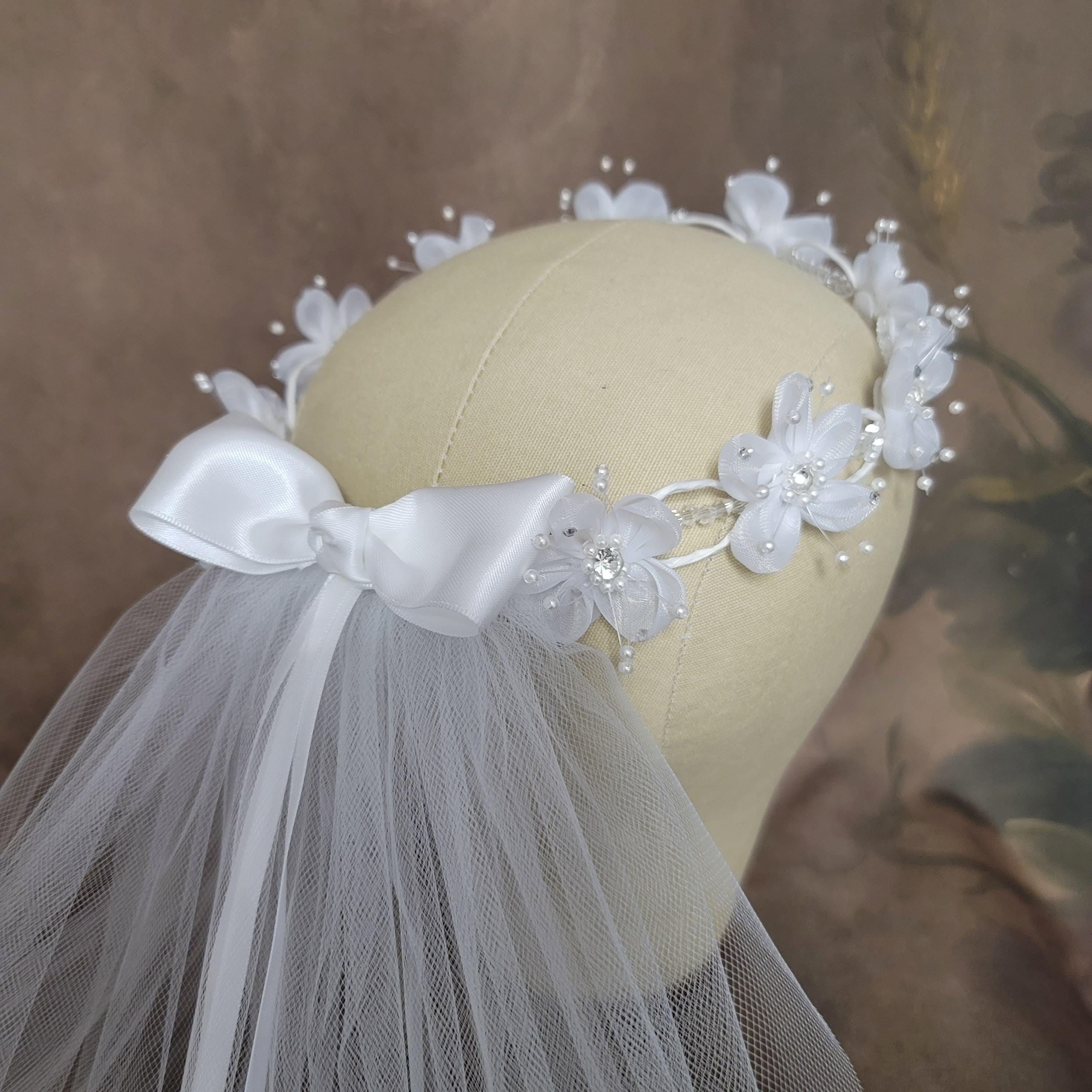 Organza Flower Crown - Etsy display picture 1