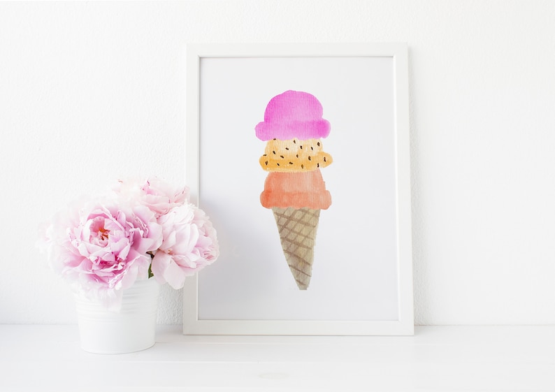 Crimson Ice Product Scoops - 8x10 - Do-it-yourself Printable - Watercolor - Wall Artwork Print - Electronic Obtain Print image relating to Printable Ice Cream Scoops named Red Ice Product Scoops - 8x10 - Do-it-yourself Printable - Watercolor - Wall Artwork Print - Electronic Down load Print