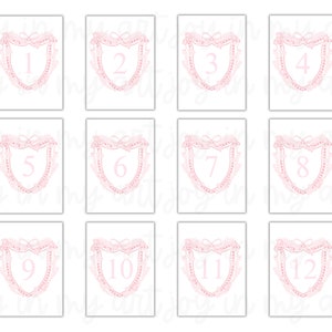 Cartes d'étape mensuelles en téléchargement numérique 5 x 7, écusson aquarelle pour nouveau-né bébé pour photos mensuelles, photos de nouveau-né petite fille