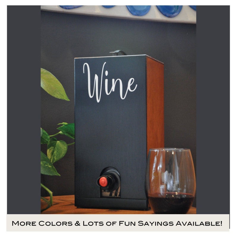 Cover Holder Dispenser for Boxed Wine with Chalkboard Front Etsy
