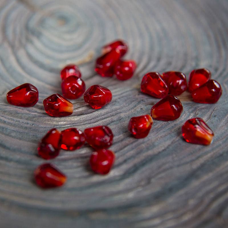 Pomegranate Seed Beads Seeds Beads. Fruit Charms. Polymer Clay