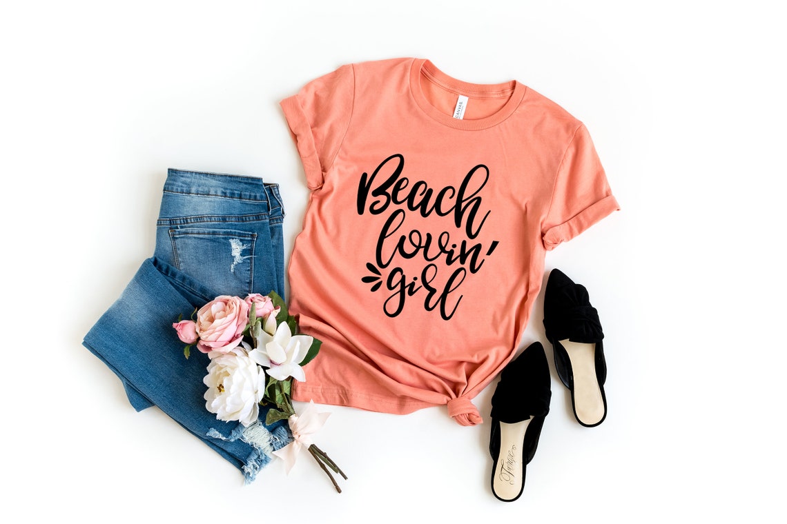 Beach Lovin' Girl Beach Shirts Beach Shirts for Women - Etsy