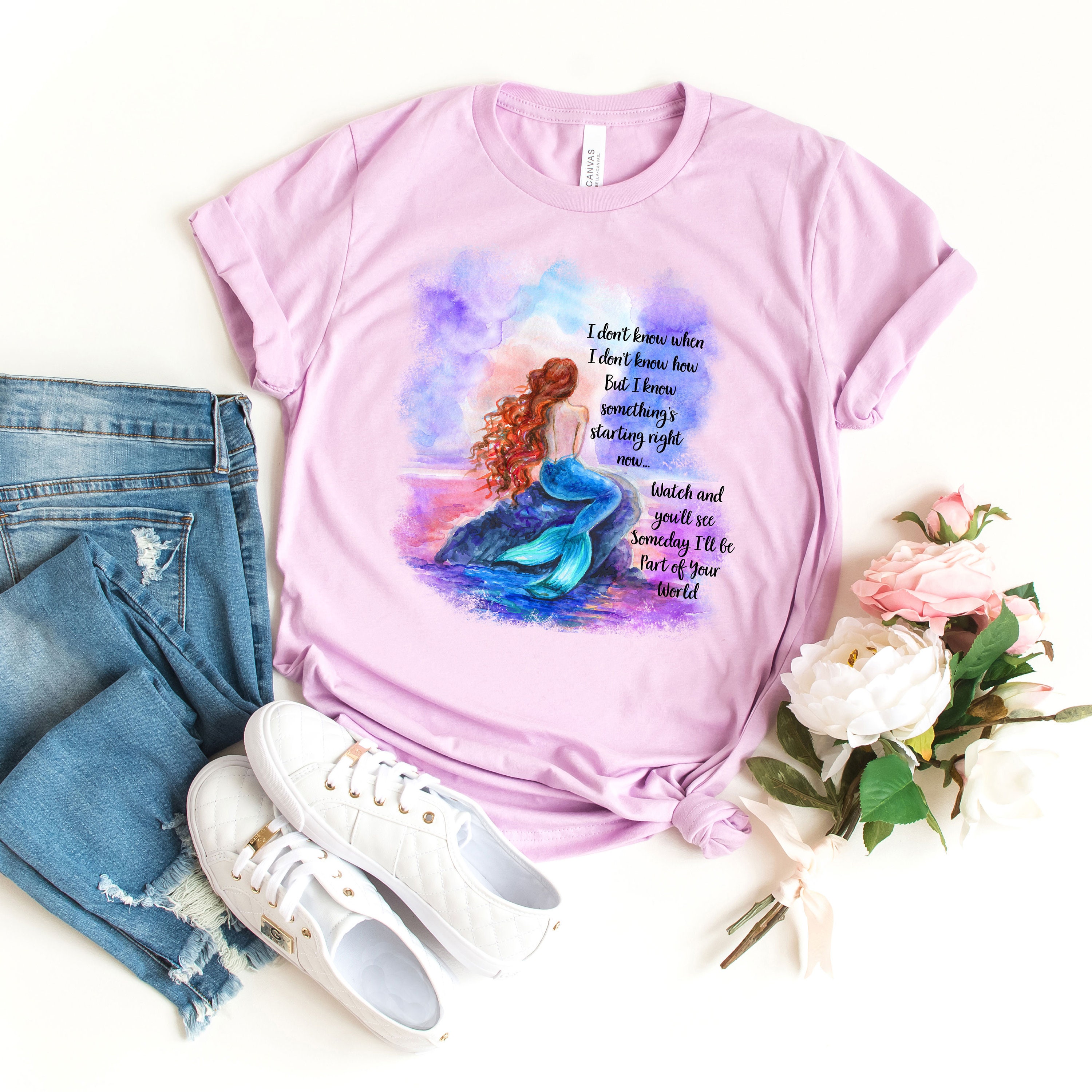 Mermaid Shirt Mermaid Tshirt Little Mermaid Shirt Little Etsy