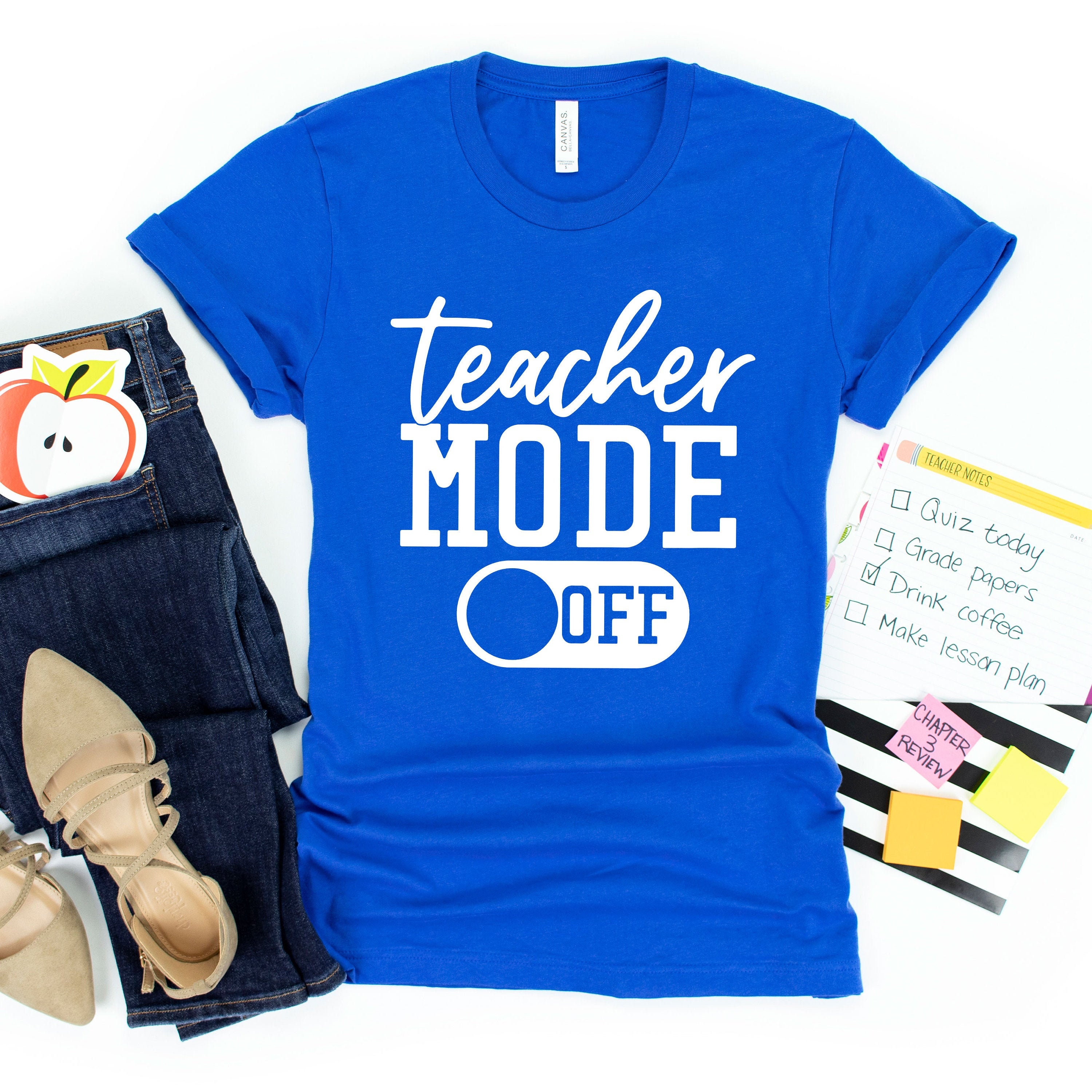 Teacher Holiday Mode Shirt Teacher Vacation Shirts Teacher Summer Shirt Teacher Mode Off Shirt