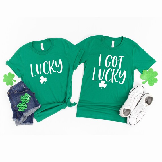 Couples st patricks day shirts Clearance