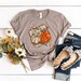 Chalk Cotton Pumpkin Shirt, Pumpkin Shirt, Pumpkin Fall Shirt, Cute Fall Shirts, Thanksgiving Shirts, Fall Shirts Women, Cute Shirts Women 