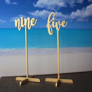 Gold Table Numbers - Wedding Table Decor, Custom Table Sign, Rustic Country Wedding, Custom Table Sign,Wedding Decorations  , Table decor