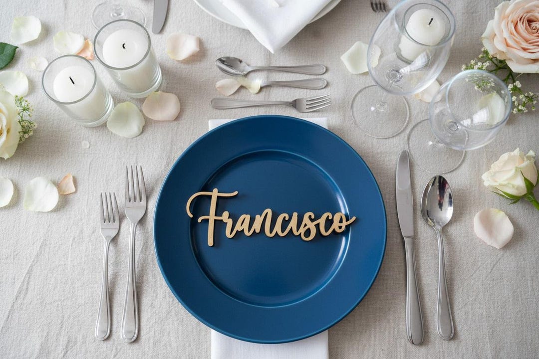 Personalized Place Cards Wedding, Custom Gold Name Plates, Table ...