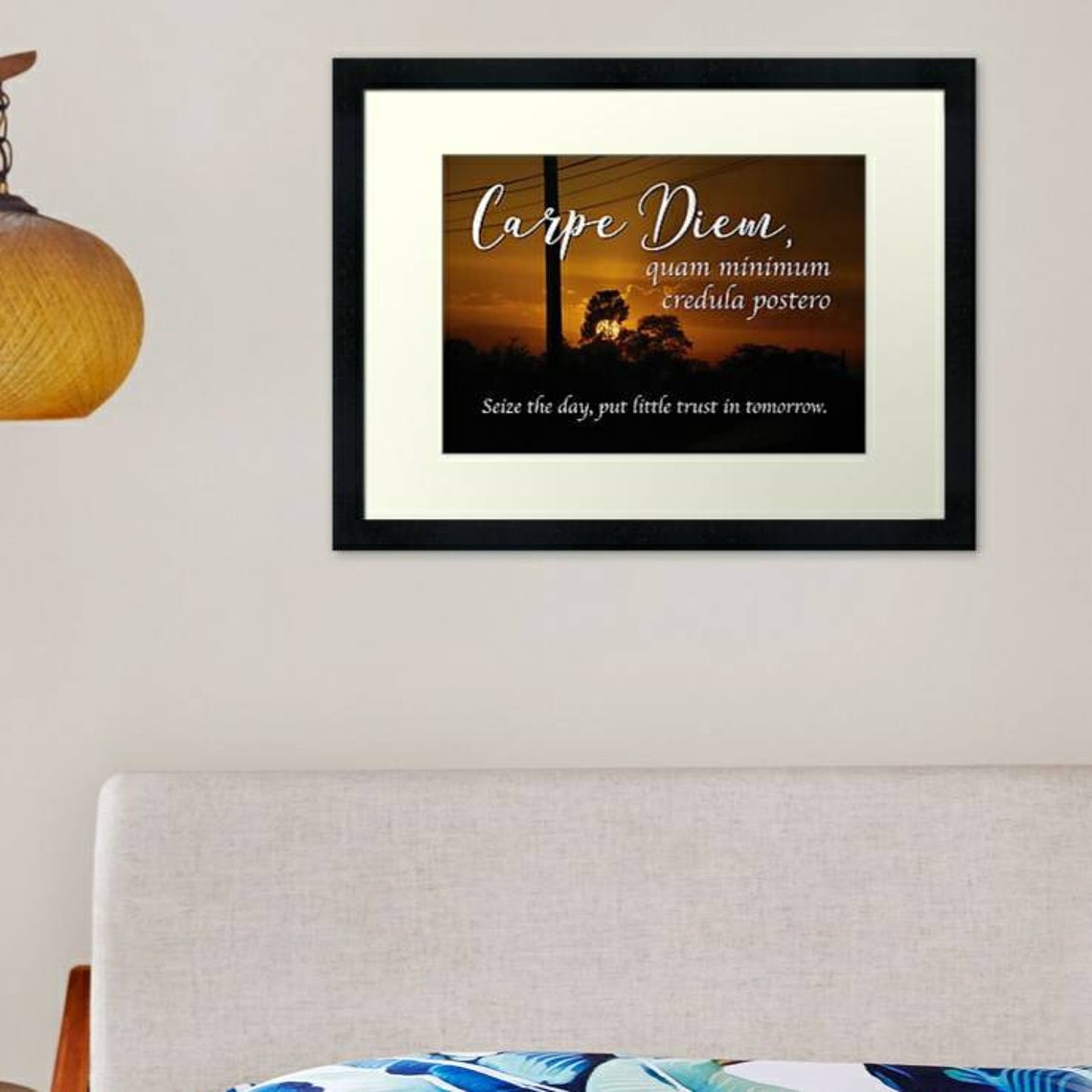 Carpe Diem Quam Minimum Credula Postero. Seize the Day Put Etsy