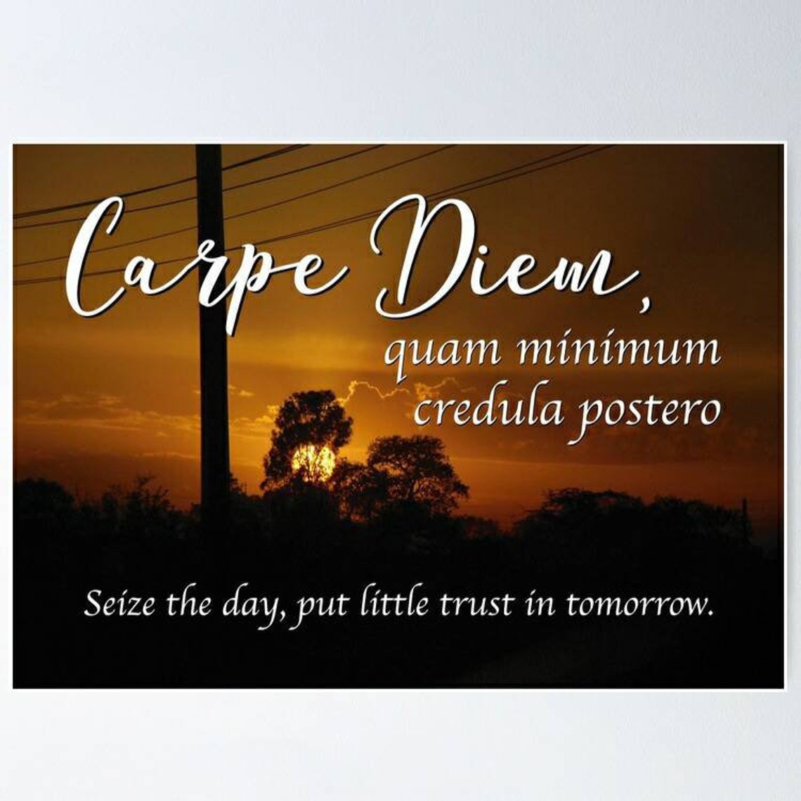 Carpe Diem Quam Minimum Credula Postero. Seize the Day Put Etsy Carpe Diem Quam Minimum Credula Postero. Seize the Day Put Etsy