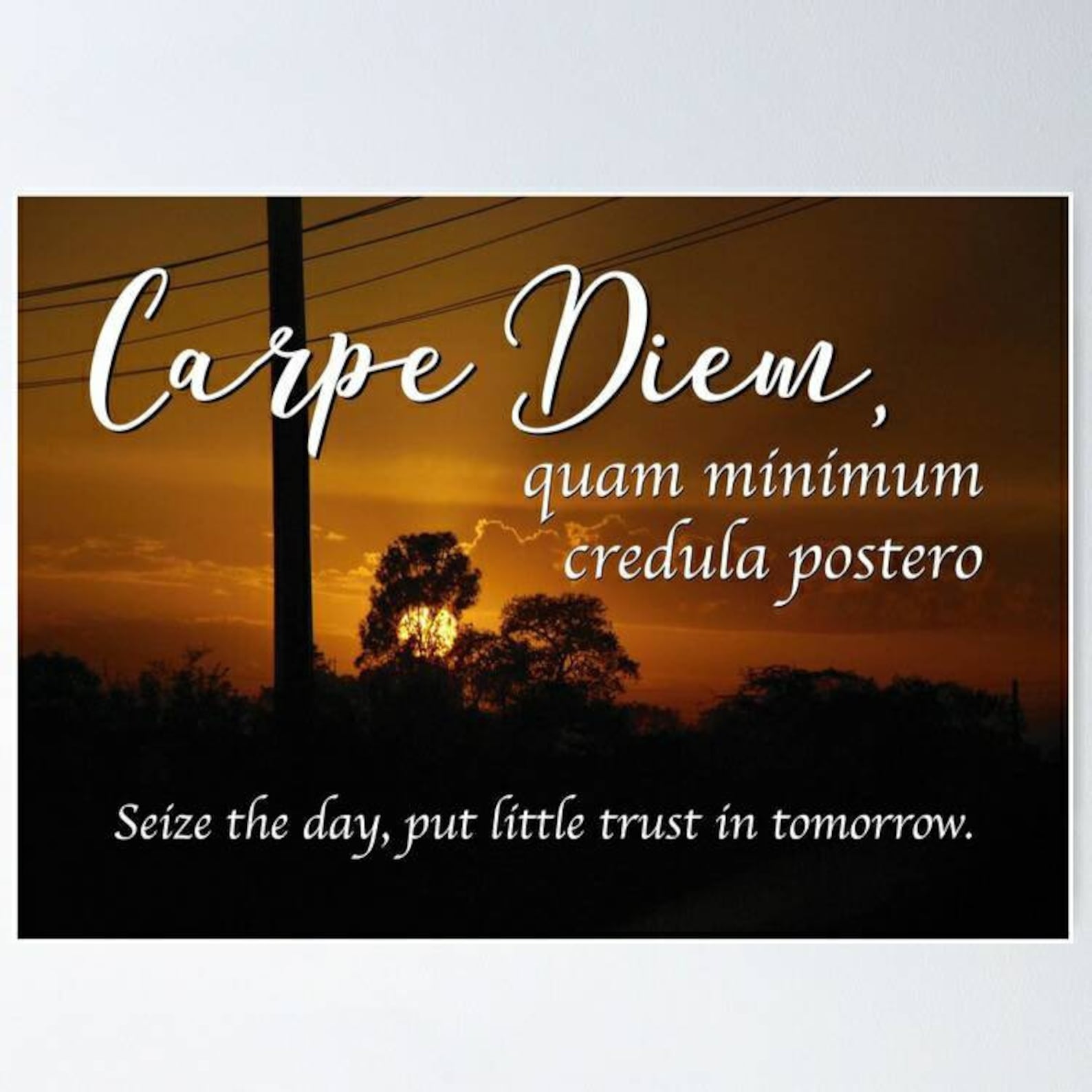 Carpe Diem Minimum Credula Postero