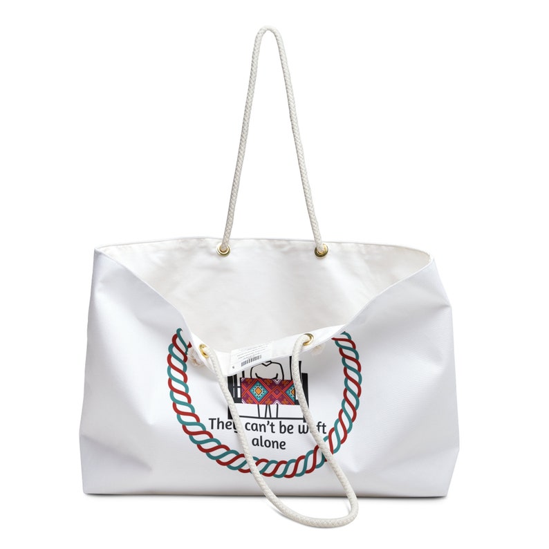 Weavers Are Warped Weekender Bag Large Tote Weaver Crafter Accessory