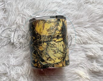 sunflower glitter tumbler