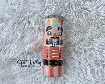 Nutcracker Tumbler, Christmas Tumbler, Holiday Tumbler
