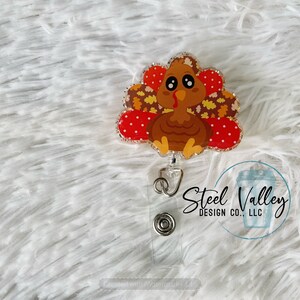 Turkey Badge Reel, Thanksgiving Badge Reel, Fall Badge Reel