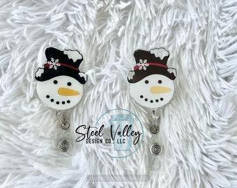 Snowman Badge Reel