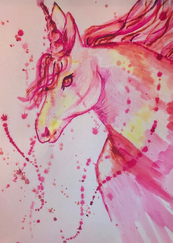 PERSONALISED Reasons to be a Unicorn Wall Art Print Gifts for Girls Her Friend