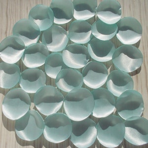 Light Blue Satin Rose Petals, Wedding Rose Petals, Beach Wedding Decor, Table Scatter, Baby Boy Shower Decor, Flower Girl, Fabric Crafting