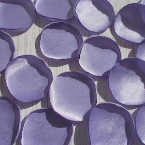 Lavender Satin Rose Petals: Sweet 16 Princess Decor, Dress Embellishments