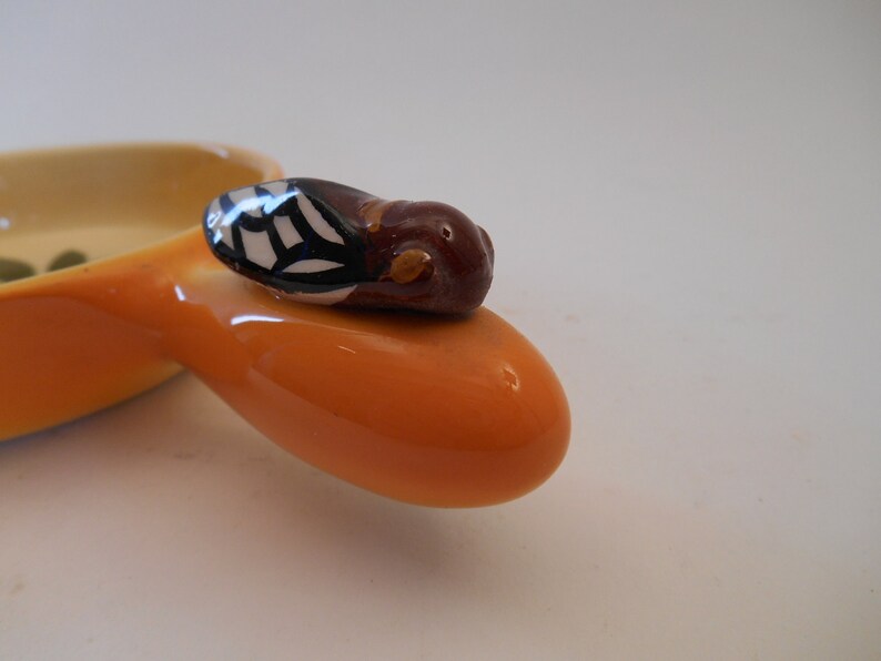 Vintage French Porcelain Olive Dish