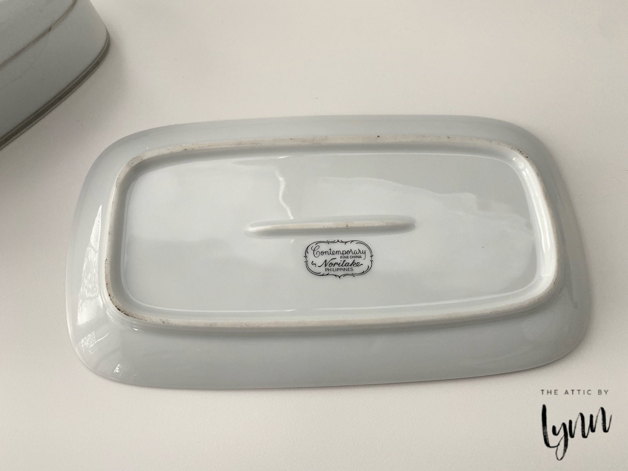 Noritake Spectrum Butter Dish Etsy
