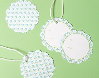 Hydrangea Gift Tags | Patterned Floral Gift Labels