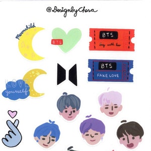 BTS Mini Sticker Set