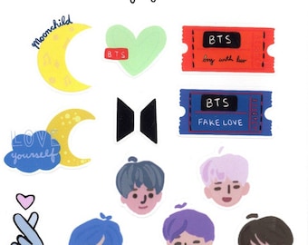 BTS Mini Sticker Set