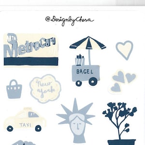 Mini NYC Sticker Set, New York City