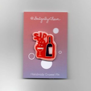 Wine Enamel Pin
