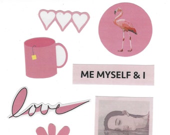 Pink aesthetic sticker pack