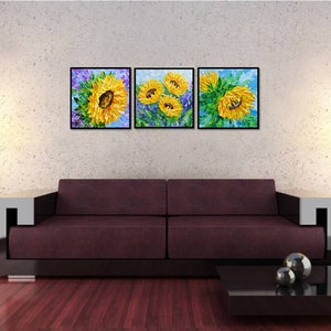 Sunflower Fine Art Print Fall Wall Décor Colorful Floral - Etsy