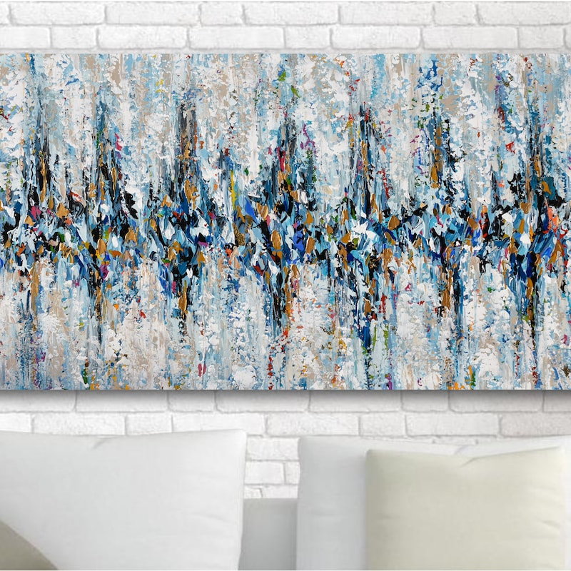 Brown and Blue Decor Etsy