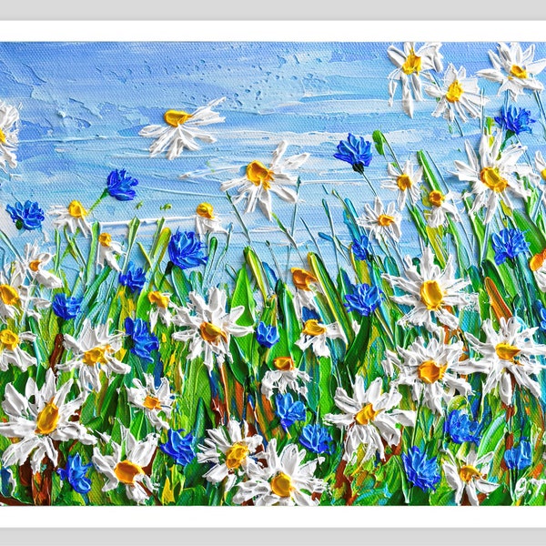 Daisy Painting Etsy