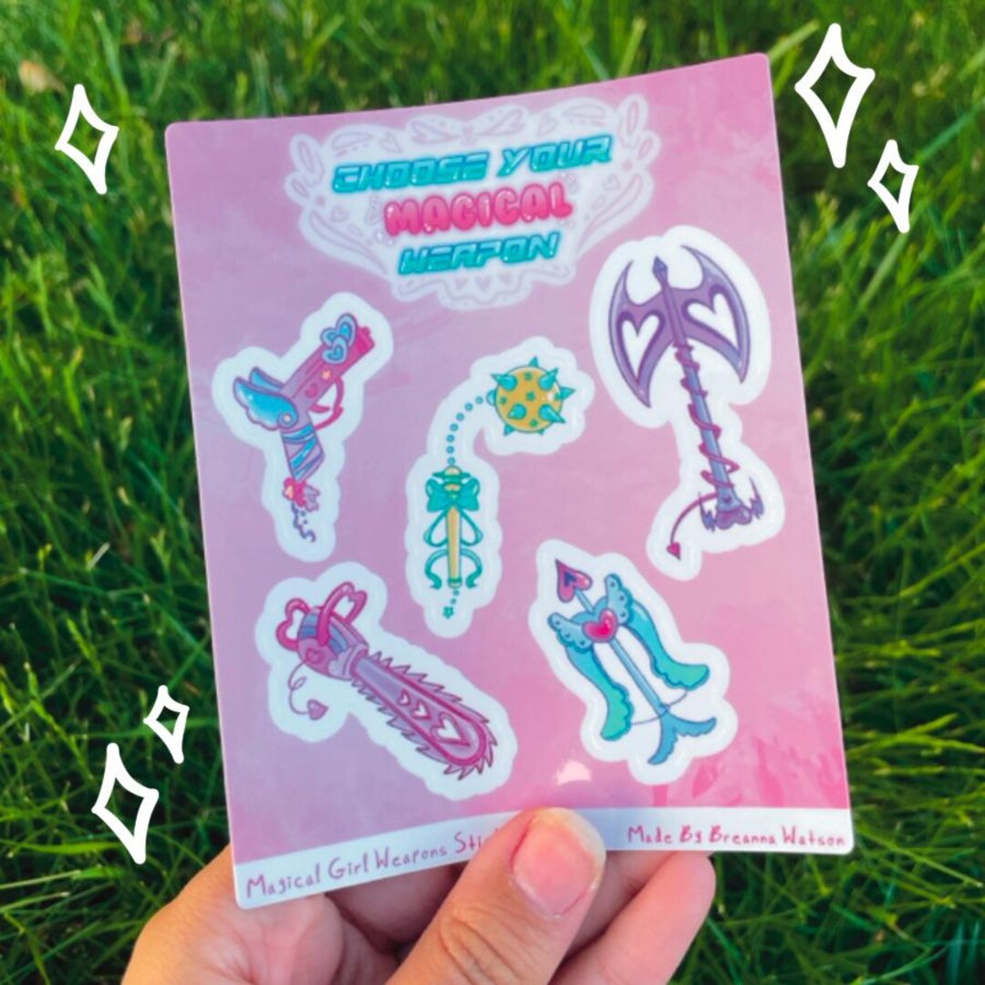 Magic Sword Sticker Magical Weapon Sticker Sheet - Etsy