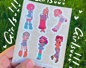 Girls Sticker Sheet