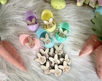 Laser Engraved Easter Egg Tokens, Allergy Friendly, Kids Easter Basket Fillers