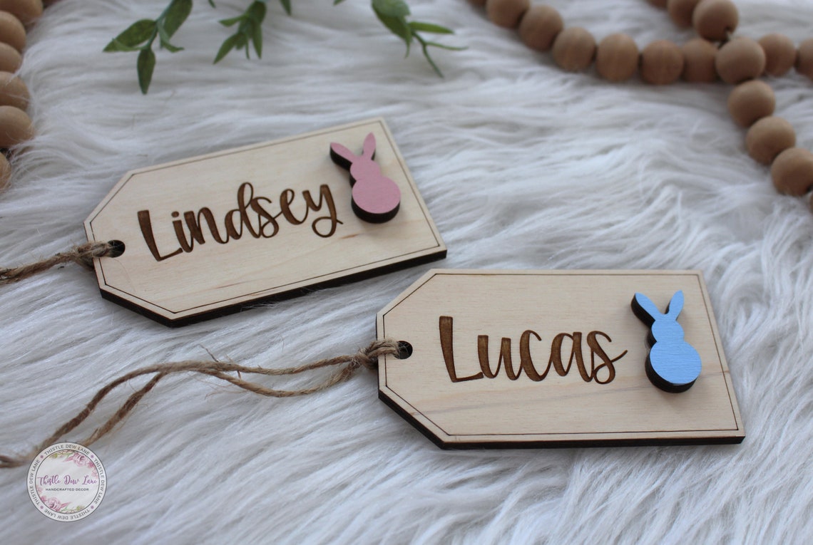 Easter Basket Name Tag Basket Tag Custom Name Tag Easter Etsy